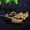 AM-XR03958F韩版爆款锆石胸花珐琅金色麦穗胸针 商品缩略图1