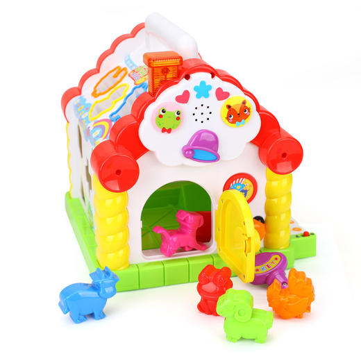 汇乐玩具（HUILE TOYS）益智玩具 趣味小屋 婴幼儿学前玩具积木电子琴 739 （颜色随机） 商品图2