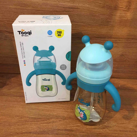 淘气宝贝小精灵宽口ppsu奶瓶260ml