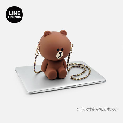 LINE FRIENDS硅胶公仔链条斜挎包 商品图1