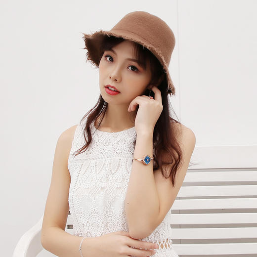 聚利时（Julius）手表女韩版时尚闪耀水钻女式纤细手链防水石英女士手表蓝盘JA-878D 商品图5