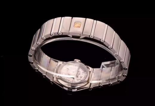 V6欧米茄星座123.10.27.20.57.001机械女士手表，精钢镀18k表链表壳，搭载定制版8520，全自动机械机芯，尺寸：27*13毫米，女士手表，精钢表带，透底 商品图4