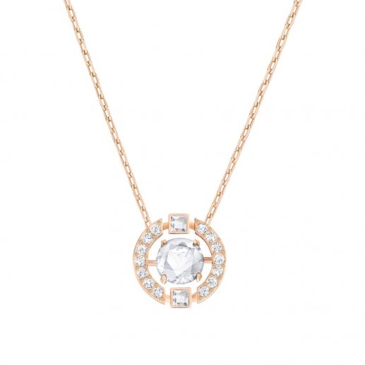 Swarovski/施华洛世奇玫瑰金链+透明水晶跳动的心 项链 吊坠 5272364JPY带授权招加盟代理