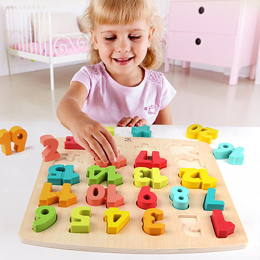 德国(Hape)数字启蒙立体拼图拼板儿童益智玩具3-6岁木制质拼搭 3岁+ E1550 幼儿园玩具女孩男孩生日礼物 商品图5