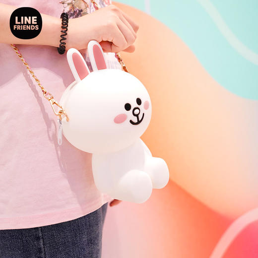 LINE FRIENDS硅胶公仔链条斜挎包 商品图4