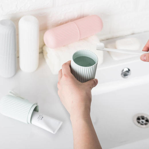 居家旅行刷牙杯子创意洗漱杯漱口杯便捷式牙刷桶牙刷牙膏收纳套装 商品图4