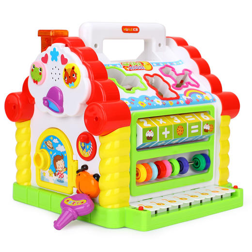 汇乐玩具（HUILE TOYS）益智玩具 趣味小屋 婴幼儿学前玩具积木电子琴 739 （颜色随机） 商品图1