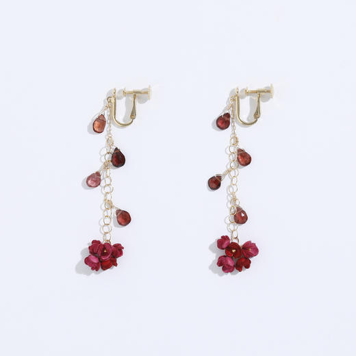 北京仓｜Selieu-AKANE-树莓红 耳夹（无需耳洞）［日本设计师］ 商品图1