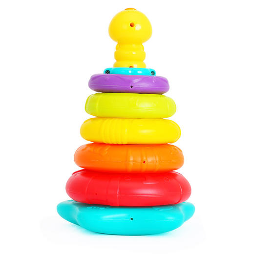 汇乐玩具（HUILE TOYS）897  益智玩具 叠叠鸭 婴幼儿学习套叠玩具 彩色 商品图0