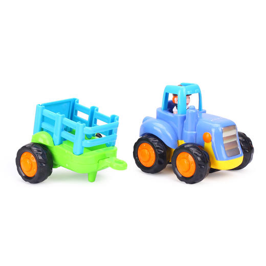 【会员价：36.39】汇乐326快乐工程车队儿童惯性车玩具模型汽车 耐摔卡通环保（颜色随机） 商品图4