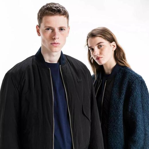 6s0925 情侣款 两面穿 Ma 1军事风造型感棒球领夹克款棉服羊羔绒 尼龙撞色拼接杜邦面填充薄款外套 小崔男装原创设计