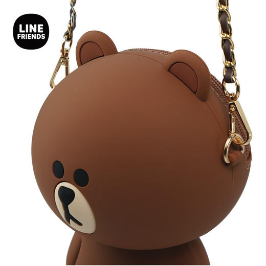 LINE FRIENDS硅胶公仔链条斜挎包 商品图2