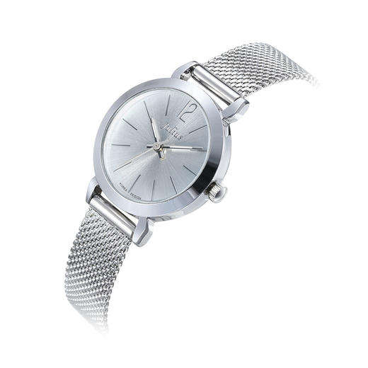 聚利时(Julius)手表时尚系列金属网带学生女士石英防水手表女白色JA-732A 商品图0