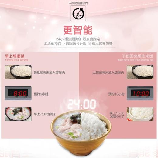 【家用电器】电饭煲*Midea/美的 MB-WFS3018Q迷你智能电饭煲家用特价3人-4人 商品图4