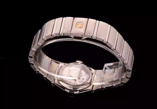 V6欧米茄星座123.10.27.20.57.001机械女士手表，精钢镀18k表链表壳，搭载定制版8520，全自动机械机芯，尺寸：27*13毫米，女士手表，精钢表带，透底 商品图6