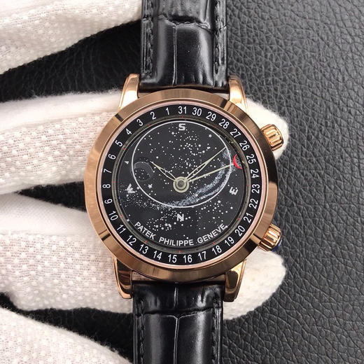 新力作 YL百达翡丽升级版星空6102天月款日内瓦苍穹系列🎉你可想象把星空佩戴在腕上吗？ 商品图0