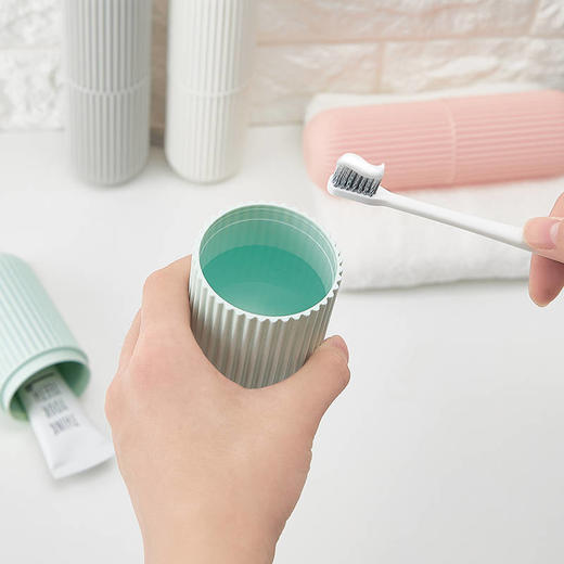 居家旅行刷牙杯子创意洗漱杯漱口杯便捷式牙刷桶牙刷牙膏收纳套装 商品图7
