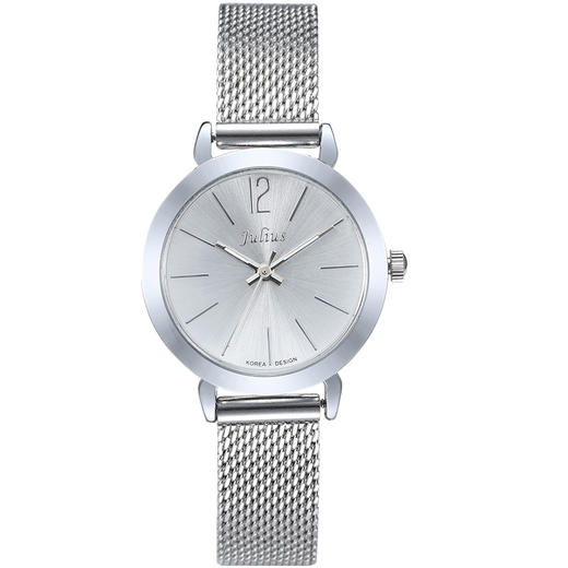 聚利时(Julius)手表时尚系列金属网带学生女士石英防水手表女白色JA-732A 商品图5