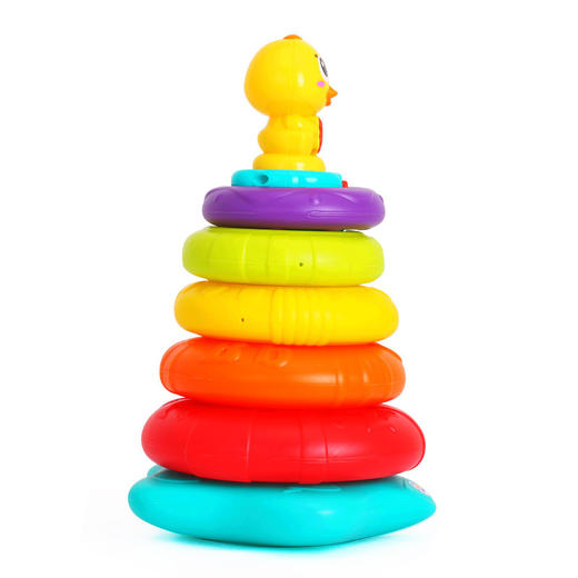 汇乐玩具（HUILE TOYS）897  益智玩具 叠叠鸭 婴幼儿学习套叠玩具 彩色 商品图1