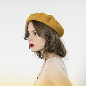 北京仓｜LAULHERE-BASQUE CURCUMA-姜黄色 贝雷帽［法国设计师］
