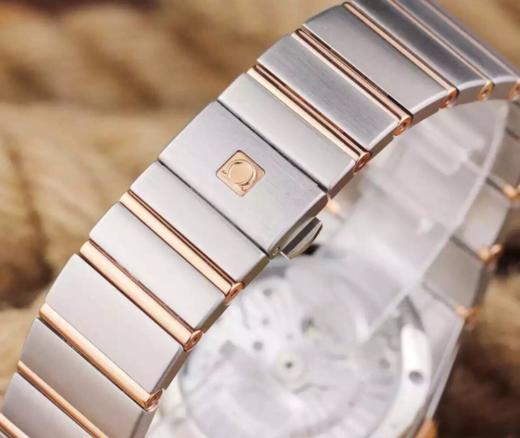 V6欧米茄星座系列123.25.35.20.52.001机械男士手表，大号38.5mm，小号35.5mm。精钢镀18k表链表壳，8500全自动机械机芯 商品图1