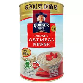 桂格即食麦片罐装800g+200g/罐  1*12 21.7