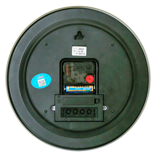 康巴丝（Compas）挂钟 创意时尚时钟 静音日历石英钟客厅卧室挂表c2855Y 白色 商品图2