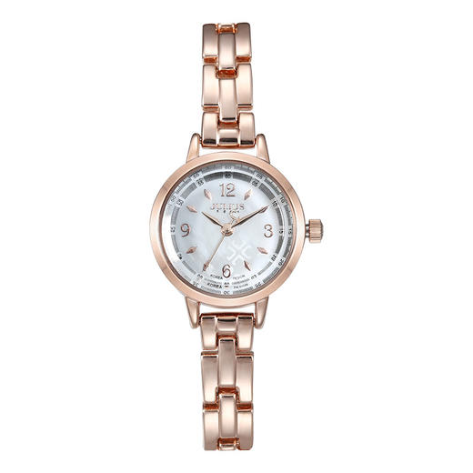 聚利时（Julius）手表心动系列钢化玻璃镜面进口机芯石英防水女士手表玫瑰金JA-865C 商品图6