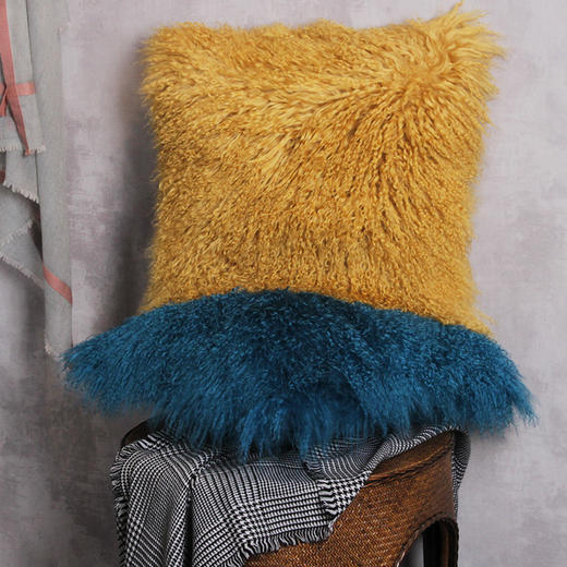 京彩KINGCO 滩羊毛抱枕靠垫  50X50cm 商品图2