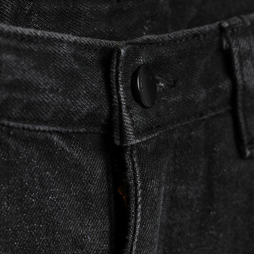 n8371 黑色显瘦韩版洋气直筒破洞五分牛仔裤女纯棉春季新款米兰宣言