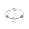 PANDORA潘多拉 590719女式Moments银色925纯银心形扣 蛇骨链手链 手镯JPY带授权招加盟代理 商品缩略图5