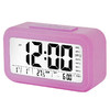 康巴丝（Compas）闹钟智能电子静音夜光聪明灯自动感光三组闹铃小闹钟儿童学生钟WD877粉色 商品缩略图1