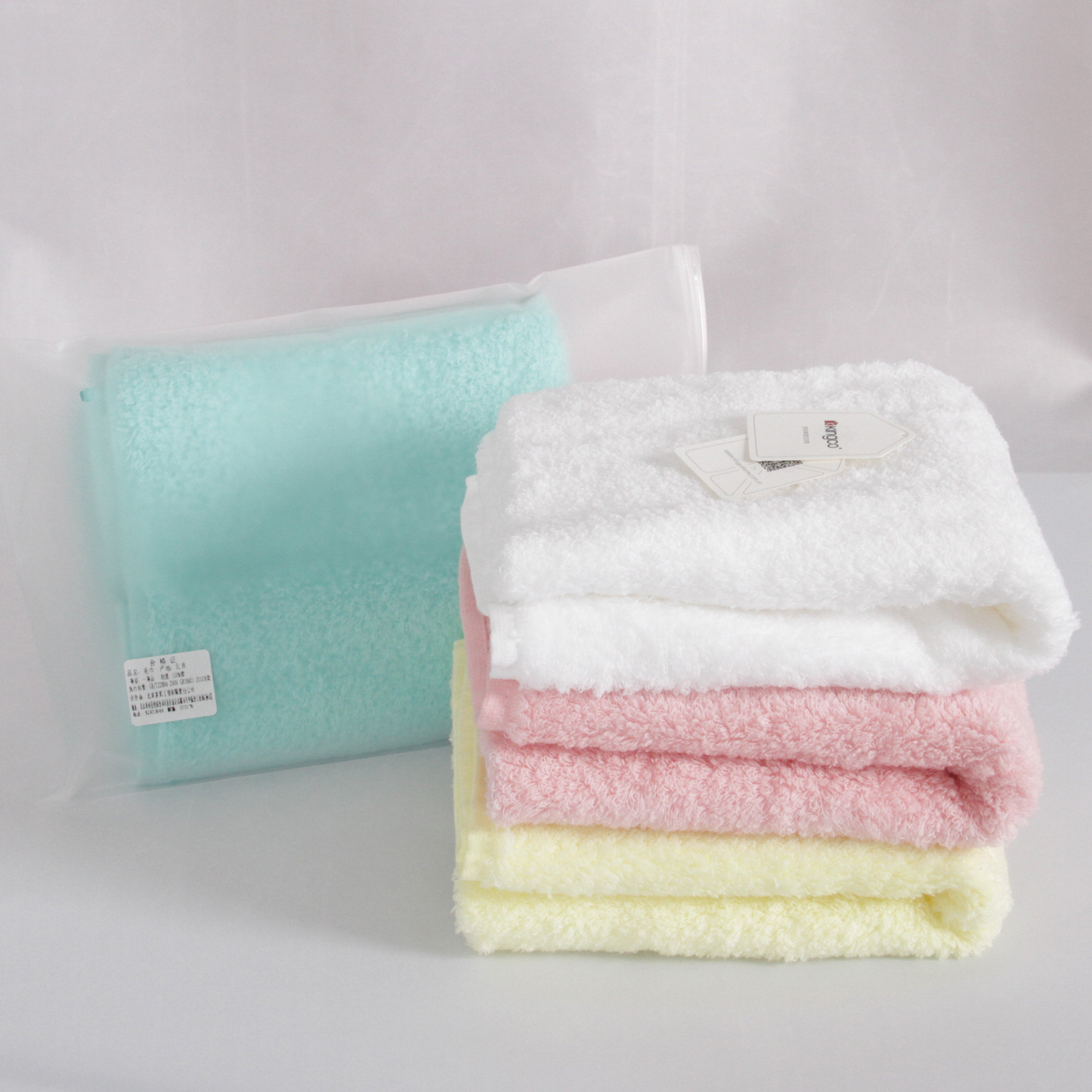 京彩KINGCO 无捻纱柔顺毛巾/方巾/浴巾