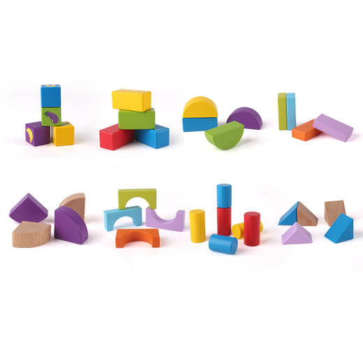 德国(Hape)120粒果蔬积木玩具宝宝儿童早教益智玩具桶装 1岁+ E8303 儿童玩具男孩女孩节日生日礼物 商品图6