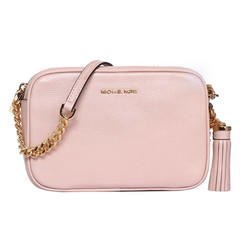 MICHAEL KORS 女包单肩斜挎方包相机包时尚百搭简约单肩包 浅粉 32F7GGNM8L SOFT PINK