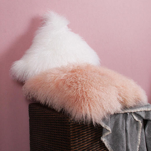 京彩KINGCO 滩羊毛抱枕靠垫  50X50cm 商品图0