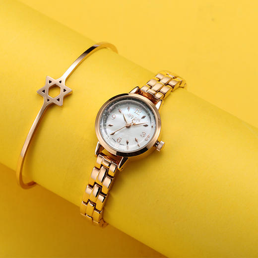 聚利时（Julius）手表心动系列钢化玻璃镜面进口机芯石英防水女士手表玫瑰金JA-865C 商品图0