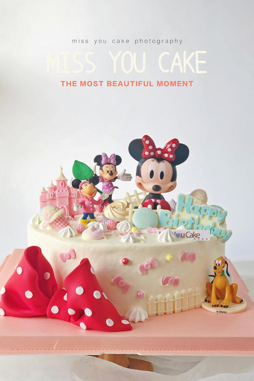 定制款蛋糕 - 圆点大蝴蝶结 商品图0