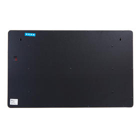 康巴丝（Compas）挂钟数码万年历电子钟客厅时钟方形大电子钟表静音铝合金边框客厅挂表308黑