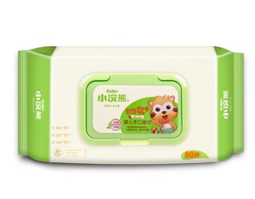 【湿巾】Coati/小浣熊婴儿湿巾80抽*5包 新生儿童宝宝手口带盖湿巾纸 商品图2