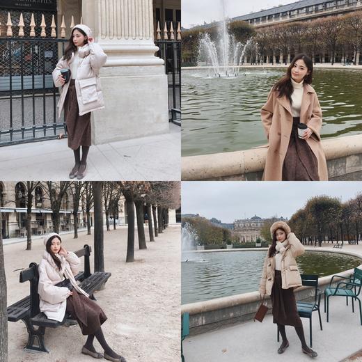 金蘑菇菇 冬天的甜甜小姐姐 洋气绑带半裙女简约百搭针织中长裙  1212 商品图0