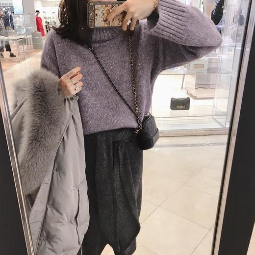 金蘑菇菇 冬天的甜甜小姐姐 洋气绑带半裙女简约百搭针织中长裙  1212 商品图1