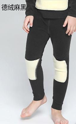 竹纤维儿童德绒蚕丝保暖裤0846 商品图0