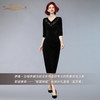 YIQU丨“倾国倾城”丝绒长礼服裙（高贵黑）PT 商品缩略图1