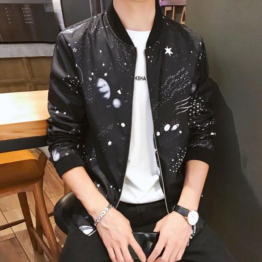 【服饰鞋包】外套男秋季港风休闲棒球领夹克男潮牌多款印花外衣潮流薄款上衣男 商品图3