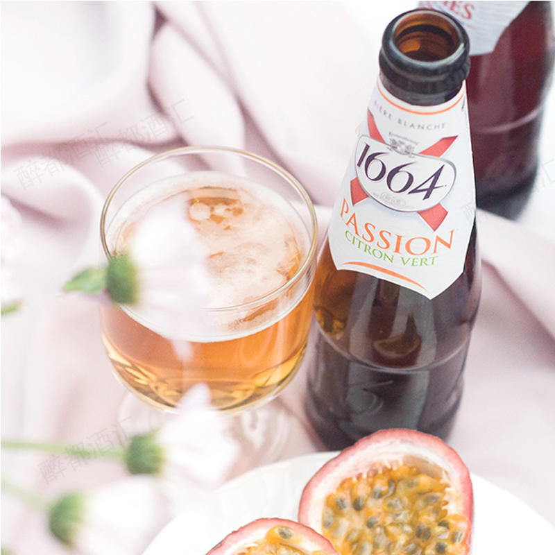 1664百香果味啤酒250ml/瓶