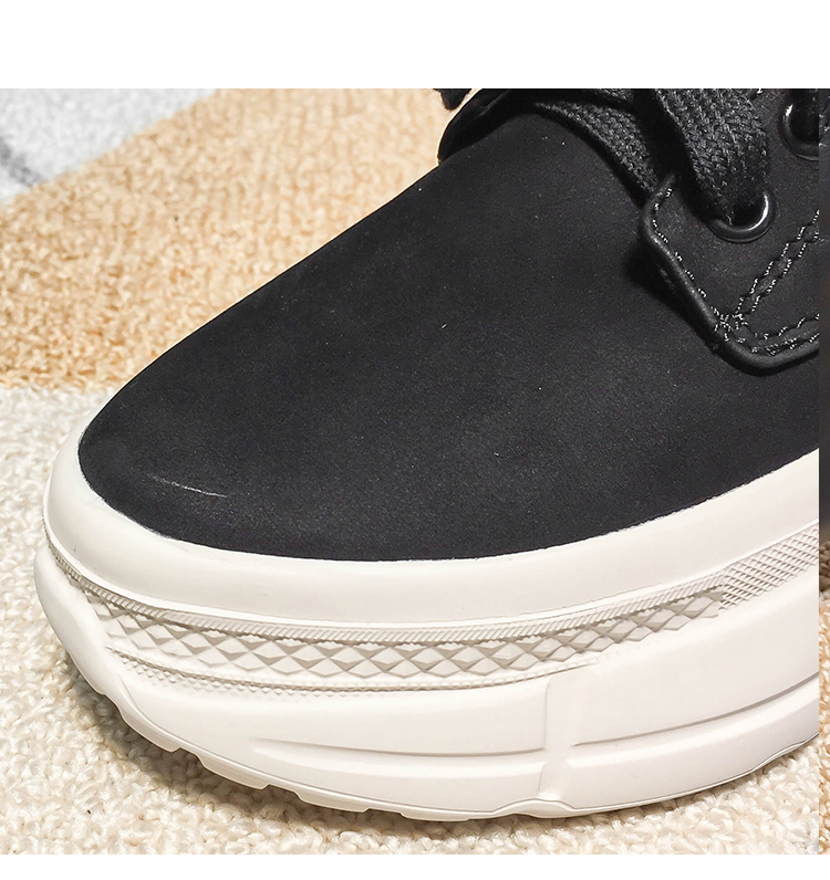 五折特惠欧洲站女鞋2019秋季磨砂真皮厚底松糕鞋女yg009540