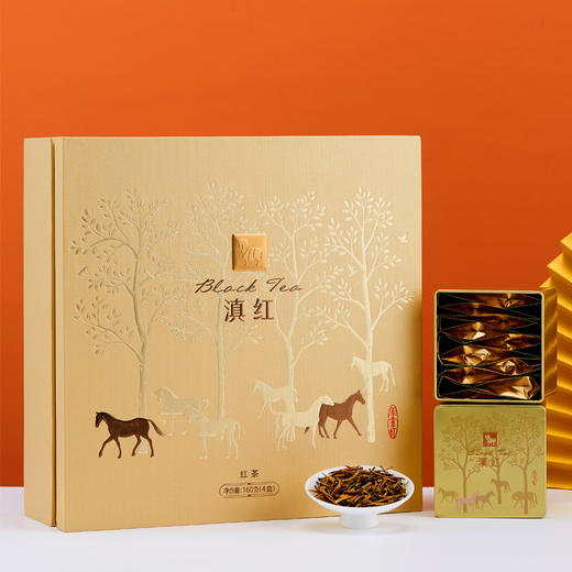 八马茶业|金索红系列500 云南滇红红茶 礼盒装160g