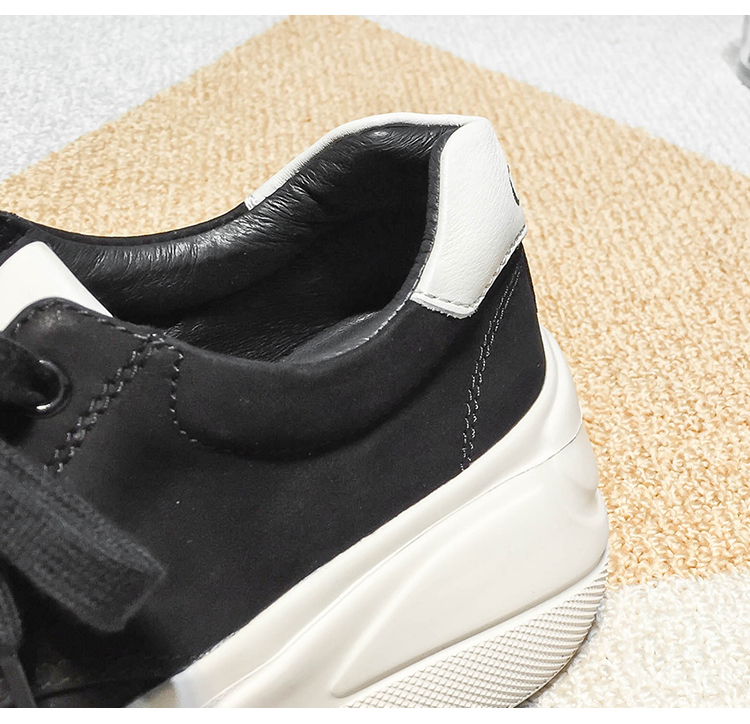 五折特惠欧洲站女鞋2019秋季磨砂真皮厚底松糕鞋女yg009540