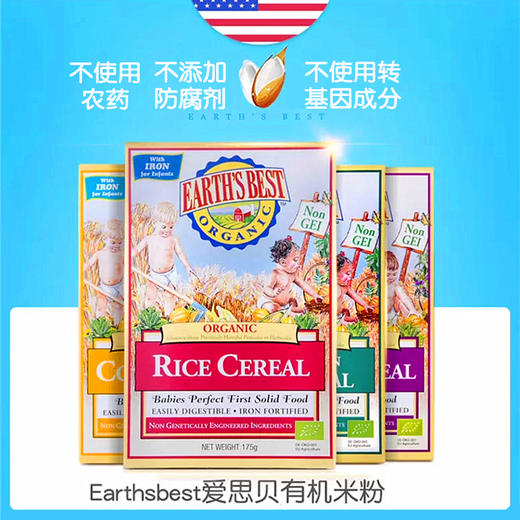 美国 地球最好/爱思贝 婴儿宝宝辅食米糊 227g (6个月以上) 商品图0